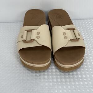 Women's Horizon Hi Slide Sandal REEF Size 7 Beachy Vacation Comfort EUC